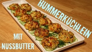 Geplankte Hummerküchlein mit Nussbutter  Planked Lobster Cakes with Brown Butter Drissle [upl. by Anytsirhc447]