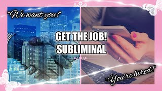 JOB amp CAREER SUBLIMINAL  Attract Jobs fast  Get your desired job  Confident Job Interview [upl. by Raseda648]