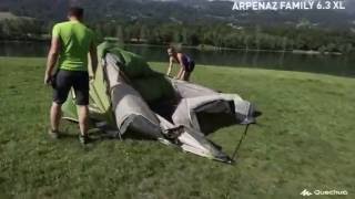 Como montar a barraca Arpenaz Family 63 Quechua  Exclusividade Decathlon [upl. by Ruperta366]