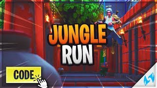 quotJungle Runquot Fortnite Deathrun Parkour Map  Fortnite Creative Mode Custom Maps With Island Code [upl. by Tade]