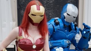 Iron man costume Iron FPatriot Iron Man cosplay by Grovestream [upl. by Ahsla]