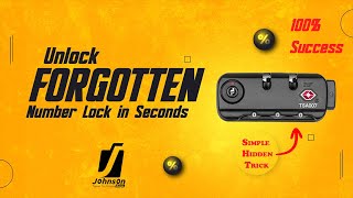 Unlock and Reset Forgotten Lock Password for Luggage Bags  Universal Guide for All Brands [upl. by Ettevey]