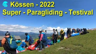 🟡 Super Paragliding Testival 🪂 Kössen 2022 [upl. by Ynaffet]