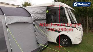 Outwell Country Road Tall DriveAway Awning  Innovative Family Camping [upl. by Annahsed]