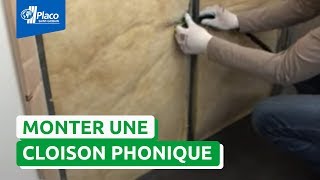 Comment monter une cloison avec la plaque Placo® Phonique [upl. by Susann]