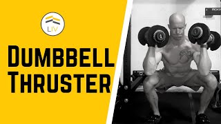 Double Dumbbell Thrusters Exercise Video [upl. by Thaddaus]