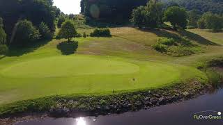 Golf de Rougemont le Château  drone aerial video  Les Etangs  Hole05 [upl. by Gnok]