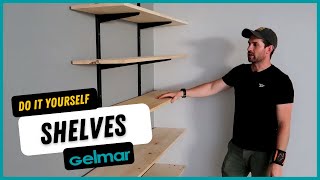 Easy DIY Shelves with Gelmar  How to Install Brackets for Your Home [upl. by Hegarty321]