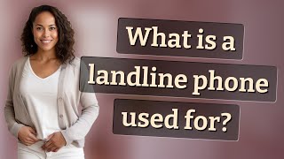 What is a landline phone used for [upl. by Bellis]