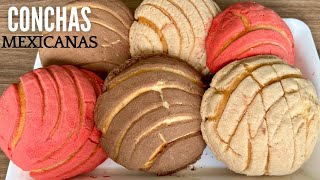 CONCHAS MEXICANAS SUAVECITAS Y ESPONJOSAS  PAN DULCE MEXICANO  POSTRES CON IXCHEL [upl. by Pylle320]