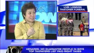 BIRs top taxpayers list not a security risk  Henares [upl. by Kean]