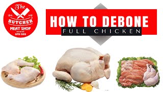 HOW TO DEBONE FULL CHICKEN II Full Chicken Boneless [upl. by Nnylarej894]