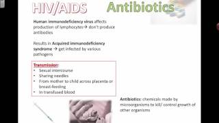 HIV AIDS Antibiotics Florey and Chain IB Bio 2015 [upl. by Hannej]