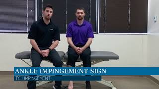 Ankle Impingement Sign [upl. by Selemas]