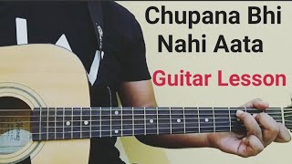 Chupana Bhi Nahi Aata  Baazigar  Shah Rukh Khan  Kajol  Easy Guitar Chords  Pick and Play [upl. by Jamin688]