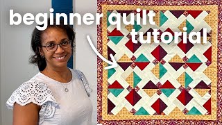 How to make a Disappearing Nine Patch Quilt Block 🌹 EASY Beginner Quilt Block Tutorial [upl. by Farrah665]