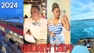 VLOG MOM NEEDS A VACATION 2024 VIRGIN VOYAGES VALIANT LADY LUXURY CRUISE VLOG  PART 1  BOSSMOMPO [upl. by Bowne232]