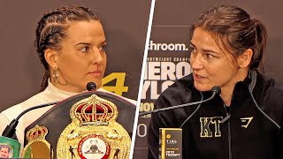 FEISTY Chantelle Cameron vs Katie Taylor 2 • FULL PRESS CONFERENCE  DAZN Boxing [upl. by Rudyard419]