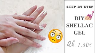 SHELLAC GEL NÄGEL selber machen  Nude  Chrom Nägel [upl. by Marcin735]