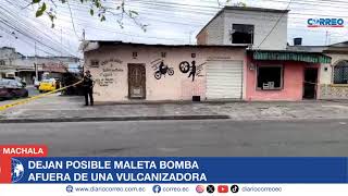 Dejan posible maleta bomba afuera de una vulcanizadora [upl. by Lenette819]