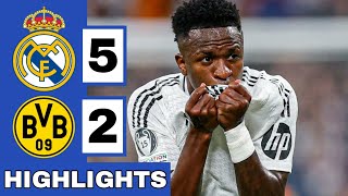 ⚪️Real Madrid vs Borussia Dortmund 52 Extended HIGHLIGHTS  UEFA Champions League [upl. by Ker294]