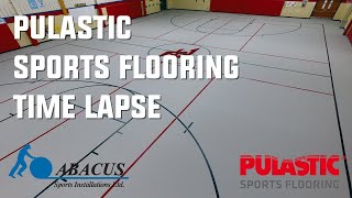 Pulastic Sports Flooring TimeLapse  Annville Elementary School [upl. by Jamin]