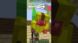 1 HIT E VAI PARA O VOID  minecraftshorts minecraft mushmc bedwars minecraftmemes mine [upl. by Illoh]