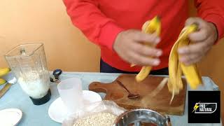 Batido para subir masa muscular 🍌💪🍌💪comenta tu edad [upl. by Honor]