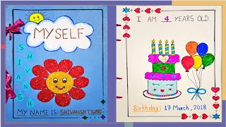 How to make booklet Booklet on Myself booklet for school projectScrapbook ideas why I am special [upl. by Zonda326]