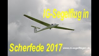 IGSegelflug in Scherfede 2017 FSchlepp aerotow Sony FDR AX 53 [upl. by Stelle118]