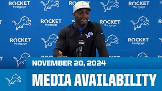 Detroit Lions assistant coaches meet with the media  November 20 2024 [upl. by Lettig]