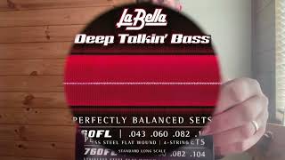 LaBella 760FL Stainless Steel Flat Wound Bass Strings Demo [upl. by Elsey]