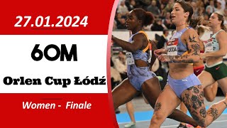 60m Final  Women  Orlen Cup Łódź  27012024 [upl. by Suivat242]