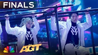 AIRFOOTWORKS Defies Gravity With JawDropping Acrobatics  Finals  AGT 2024 [upl. by Elyr]