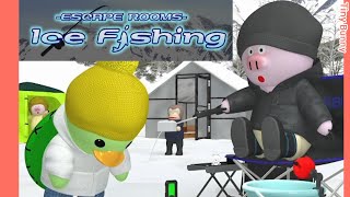 Escape Rooms Ice Fishing Walkthrough NAKAYUBI  脱出ゲーム 攻略 [upl. by Lati663]