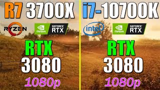 Ryzen 7 3700X vs i7 10700K  RTX 3080  1080p Test in 10 Games [upl. by Waiter]