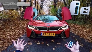 BMW i8 Review 2017 Protonic Red POV Test Drive [upl. by Ahsimot]