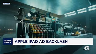 Apple faces backlash for iPad ad [upl. by Ahsinnod]