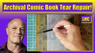 Repairing 70 Year Old Comic Book Pages [upl. by Orose]