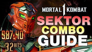 SEKTOR Motaro Combos  Mortal Kombat 1 Combo Guide [upl. by Annwahs973]