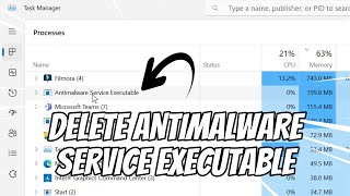 Delete atau Hapus Antimalware Service Executable di Windows [upl. by Neehsas613]