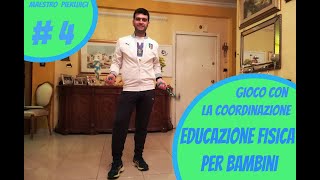 Gioco con la coordinazione Educazione fisica per bambini 91011 anni iomiallenoacasa [upl. by Cirilo]