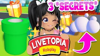 NEW 3 HIDDEN SECRET LOCATIONS SOLVED in LIVETOPIA Roleplay roblox [upl. by Nahtanoj]