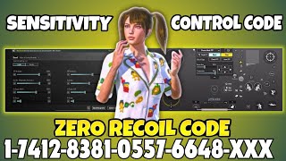 UPDATE 35🔥PUBG MOBILE BEST 4 FINGER CONTROL AND SENSITIVITY CODE [upl. by Pogah419]