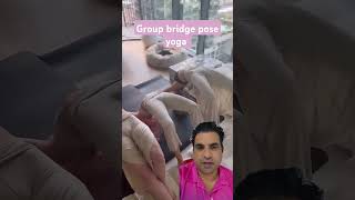 pretty girl yoga pose 💗 reaction greenscreen yoga bridge balance shortsfeed [upl. by Adiari956]