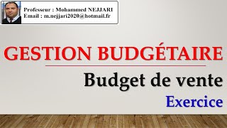 budget des ventesexercice [upl. by Maxma228]