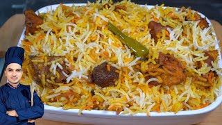 Beef Biryani RecipeMutton biryani RecipeKarachi famous Khatri biryani [upl. by Shanney]