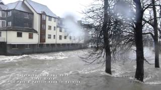 Storm Desmond Fitz Park Keswick  River Greta Part 2 [upl. by Hsotnas]