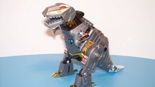 G1 TRANSFORMERS DINOBOT GRIMLOCK ACTION FIGURE TOY REVIEW REISSUE KO [upl. by Bren993]