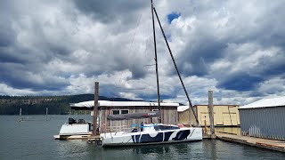 Sailing the Beneteau First 24 SE on a windy day  Nice [upl. by Aimo]